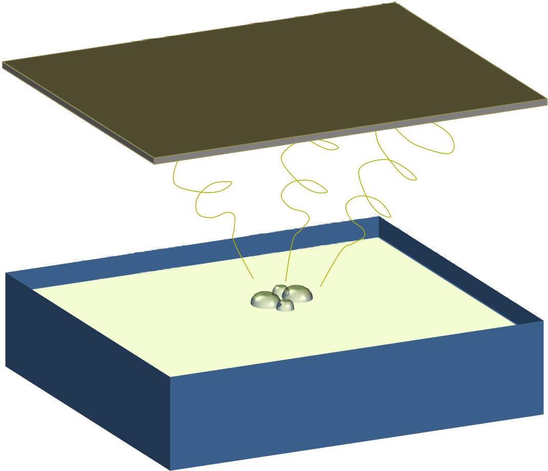 Bubble electrospinning surface disruption